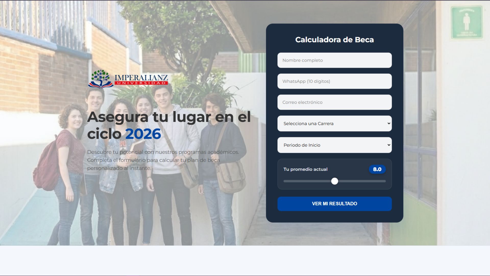 Calculadora de Becas Imperalianz
